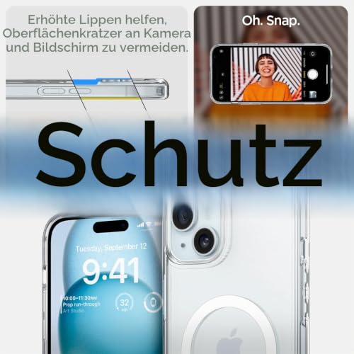 Spigen iPhone 15 Plus Hülle Ultra Hybrid S MagFit -Crystal Clear – Ansicht 5