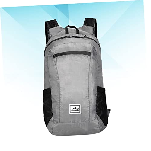 Mochila plegable impermeable ligera para senderismo y camping gris miniatura 3