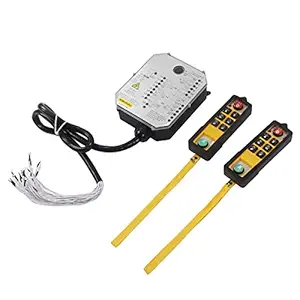 Ketsicart Industrial Remote Control, Hoist Crane Control Switches Anti-Interference Ability LED Indicators Acid Resistant ABS for Belts (AC380V)