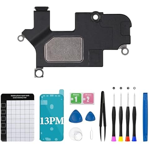 MrR.OMW for iPhone 13 Pro Max Earpiece Speaker Replacement Front Earpiece Part with Ambient Light Sensor Module Flex Cable Connector for A2641, A2643, A2644, A2645, A2484 Cover