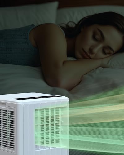 Hipicute Room Portable Air Conditioner, 8,000 BTU Window Air Conditioner Up to 350 Sq.Ft, 4 Modes Portable AC with Cooling, Fan, Dehumidifier & Sleep Mode, Remote Control, LED Display - Thumbnail 7