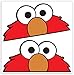 SkinoEu® 2 STÜCK Vinyl Aufkleber Stickers AUTOAUFKLEBER SESAMSTRAßE KRÜMELMONSTR ELMO Cookie Monster LUSTIG Zeichen FÜR Fenster Auto Motorrad Fahrrad Tuning B 100