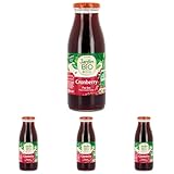 Jardin BiO étic - Pur Jus de Cranberry 50 cl (Lot de 4)