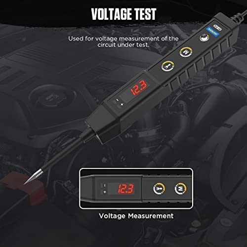 Image of AUTOOL Power Circuit Tester 9V-30V DC Car Electrical System Test Tool Kit With Lamp, 3.6FT Wire, 2 Sensitive Probes, Overload Protection