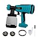 Produktbild Mellif Akku Farbsprühsystem für Makita Akku 18V, Förderleistung 1000 ml/min, 800 ml Behälter, mit 3 Düsen (1/1.5/2.5mm), Bürstenlosen Motor, kabellose Farbsprühpistole für Wänden, Möbel, Lackfarbe