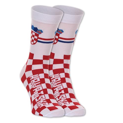 EUROSCARVES Chaussettes sur le thème de la campagne, taille L, pointure 9-12, fabriquées en UE (Croatie), Croatie, Large