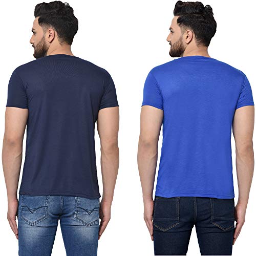 Image of JANGOBOY Men's V-Neck Cotton T-Shirt (Pack of 2)