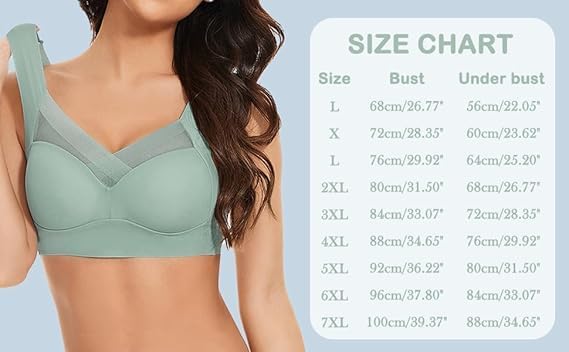 Seamless Wirefree Bras for Older Women Wireless Posture Correcting Push Up Anti Sagging Full Coverage Bra 2026 - Image 2