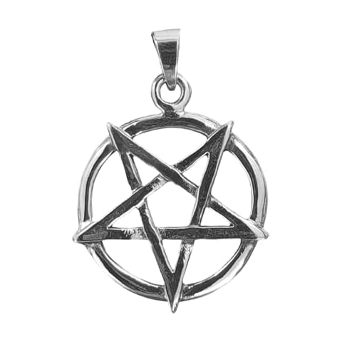Kiss of Leather 925 Sterling Silver Pentagram Pendant Cover