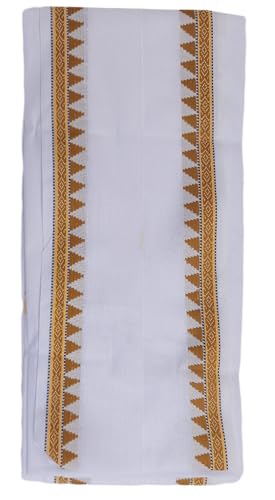 Image of Handloom Pure Cotton Traditional God Towel | Gamcha /Angocha Towel | Fast Absorbing Bath Towels for Men, Women & Kids | Perfect for Everyday Use |Pack of 12 | Size 76 x 178 cm | White