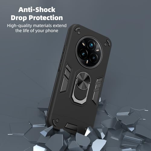 Image of NDCOM for Realme 14 Pro Plus Back Cover | Slim Protective Realme 14 Pro Plus Cover | Realme 14Pro Plus Back Cover | Ring Holder Case