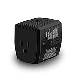 [UL Test Pass] World Travel Adapter and Power Converter Combo 2000 Watts Step Down Voltage Converter 220v to 110v Universal Plug Adapter US to UK Europe AU Asia for Laptop MacBook Cell Phone