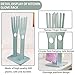 Bntyok Kitchen Gloves Holder Mitten Dryer Reusable Plastic Dish Washing Rack Sink Holder Stand Blue