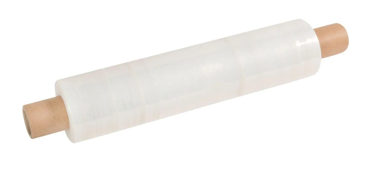 Stl Clear Shrink Wrap Roll - Pallet Wrap Film With Extended Core - 17 Micron, 400Mm Width X 300M Length - High Stretching Capacity, Self-Adhesive Plastic Wrap For Secure Packaging And Shipping (1)