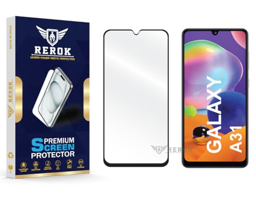 Image of Gorilla Tempered Glass Screen Protector Compatible with Samsung Galaxy A31 [Pack of 1] | Edge-to-Edge, Bubble-Free, Case Friendly, Easy Installation Kit