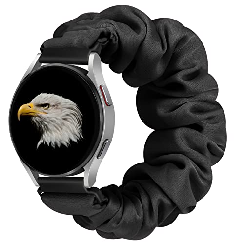 YCHDDER 20mm Elastic Scrunchie Watch Straps Compatible with Samsung Galaxy Watch 7/6/5/4/FE 40mm 44mm/Watch 6/4 Classic 43mm 47mm 42mm 46mm/5 Pro/Vivoactive 5/Vivoactive 3/Venu/Venu 2 Plus Women Girls