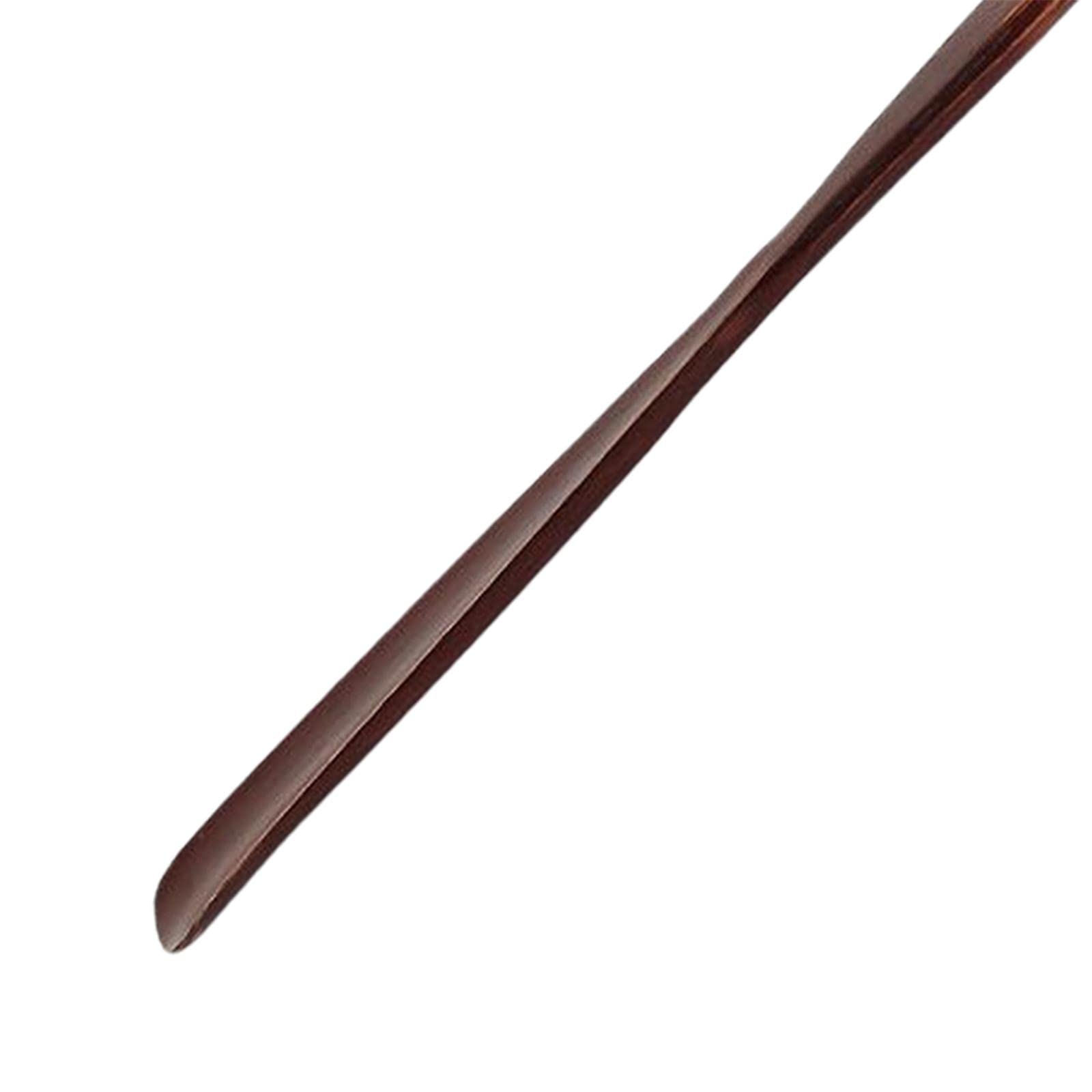Calzador Madera Largo Portátil Extensible Funcional Ayuda Flexible con Cuerda para Hombres Mujeres Familiares Adecuado para Calzado de Cuero Hogar Reg