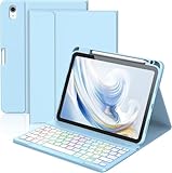 Protection intégrale avec ajustement parfait : Cet étui clavier pour iPad 10e génération est conçu pour durer. Il intègre une coque intérieure en TPU souple absorbant les chocs et une extérieur en cuir PU résistant aux rayures. Coque Clavier pour iPad A16 Son motif en nid d’abeille exclusif assure une dissipation thermique efficace, tandis que les découpes précises pour l’appareil photo, les haut-parleurs et les boutons garantissent une protection sans compromis et un accès facile à toutes les fonctions.
