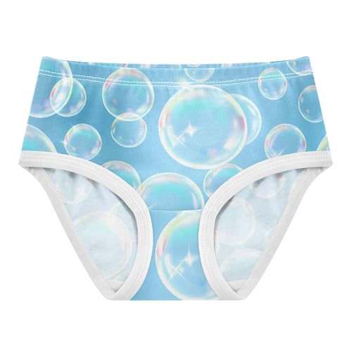 Blue Soap Bubbles Panties Little Girl Girls Underwear Toddlers Cotton Print Briefs Kids Undies 2t