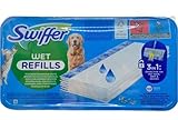 Swiffer Recharges humides pour serpillères, lingettes nettoyantes 3 en 1 pour sols Qui attrapent et retiennent la poussière et la saleté, Les Poils d'animaux et Les lingettes Anti-odeurs, Chiffons