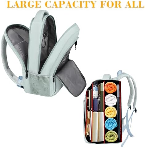 MATEIN Travel Laptop Backpack, Business Anti Theft Slim Sturdy Backpack | Anti Theft School bag, Water Resistant College Computer Bag Gift for Men & Women Fits 15.6 Inch Notebook, Grey - View 4