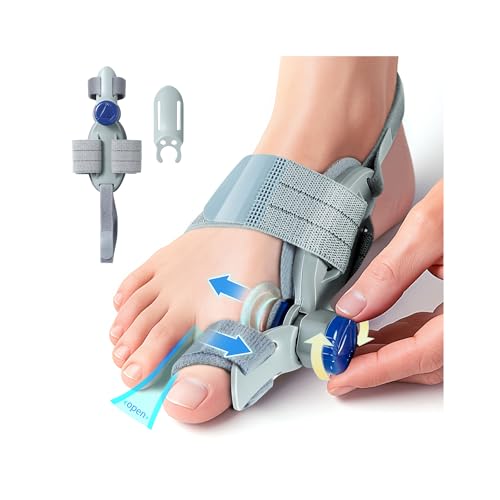 Bunion Corrector for Women & Men – Adjustable Big Toe Splint for Hallux Valgus Correction, Orthopedic Brace for Pain Relief & Toe Alignment – Fits Left & Right Feet (Day & Night Wear)​​ (1PACK)