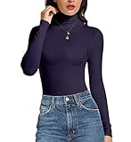 Fácil de combinar: ajuste cómodo muestra tu figura perfecta y suave para usar en capas, funciona muy bien bajo suéteres, blazers, chaquetas y abrigos, sería un básico fresco para el día o el invierno. Una bufanda o collar largo y ya estás listo para ir. Ideal para un armario de oficina casual de otoño e invierno