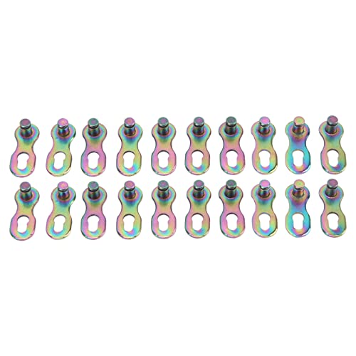 10 ペア バイク ミッシング リンク スピード チェーン リンク ロードバイク チェーン リンク コネクタ 9 スピード カラー付き