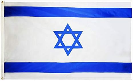 PringCor ISRAEL FLAG 3x5FT JEWISH ZION ISRAELI STAR DAVID MAN CAVE COUNTRY (3x5FT)