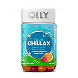 OLLY Kids Chillax Gummy, for a Calm and Relaxed Mood*, Magnesium, L-Theanine, Lemon Balm Extract, Chewable Supplement, Sherbet Flavored, 35 Day Supply - 70 Count (Packaging May Vary)
