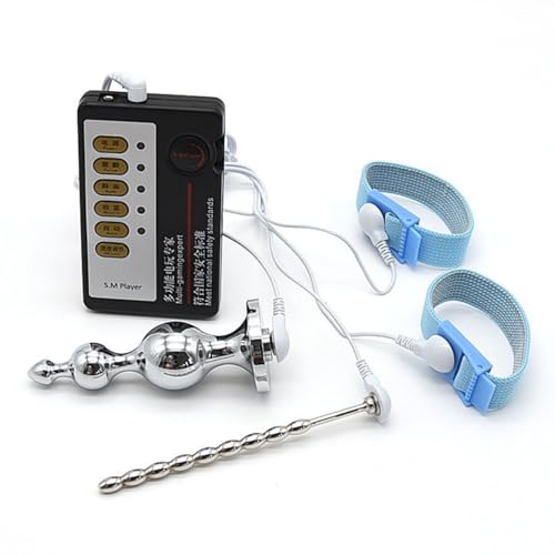 Kit combinado de cuentas eléctricas de acero inoxidable metálico, ajustable en 4 modos (Estilo 1)