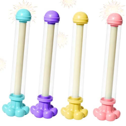 4 Stück Feuerwerk Wasserpistole Romantisches Wassersprüh Im Feuerwerkssti Firework Wasserspritze Spielzeug Wassersprühspielzeug für Kinder Und Erwachsene für Outdoor Pool Beach Party