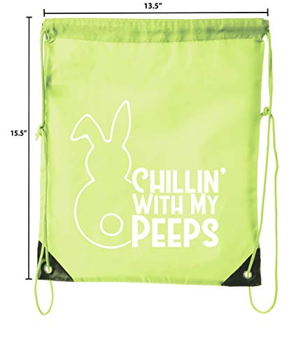 Easter Basket Bags, Bulk Drawstring Backpacks, Party Favor Goody Bags for Easter2