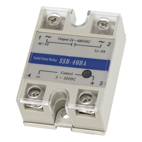Relais statique monophasé CC CA 480V 80A commutation silencieuse pour armoire