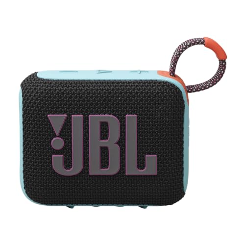Image of JBL Go 4, Wireless Ultra Portable Bluetooth Speaker, Pro Sound, Vibrant Colors, Water & Dust Proof, Type C (Without Mic, Black & Orange)
