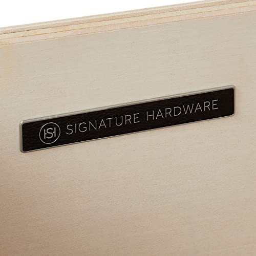 Signature Hardware 483634 Robertson 60" Double Vanity Cabinet Set With Wood Cabinet, Quartz Vanity Top And Oval Undermount Sinks - No Faucet Holes #TOP3