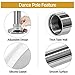 Yaheetech Dancing Pole Portable 45mm Spinning Static Dance Pole Height Adjustable 7ft-9ft for Home/Club Wegiht Capaity 500lbs Silver