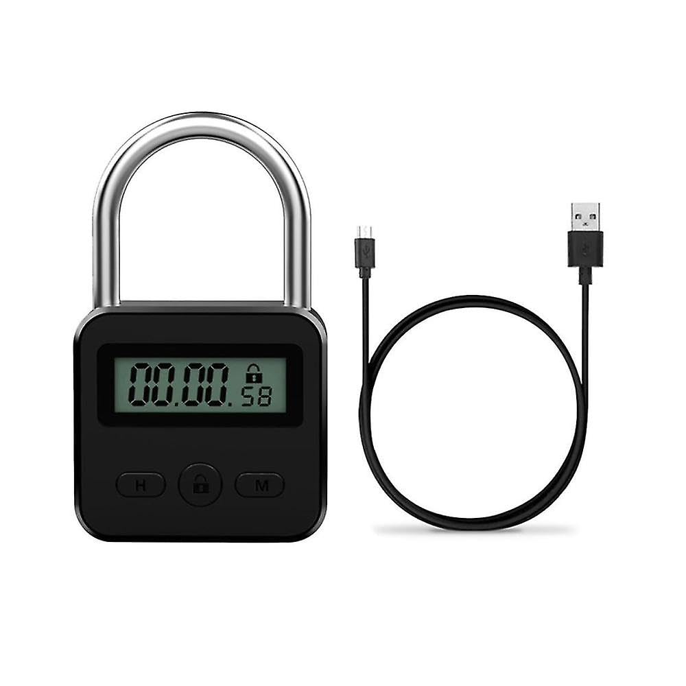 Joyhappst Image Color Smart Time Lock Lcd Display Electronic Timer Switch Usb Rechargeable Timer Padlock Travel Electroni