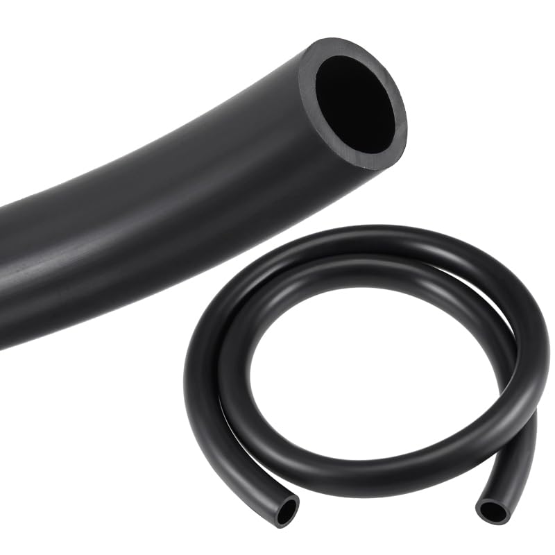 HOOWDAMY 潤滑油ホース ゴム ウォーターホースチューブ ブラック 内径15mm 外径19 mm 全長1 M