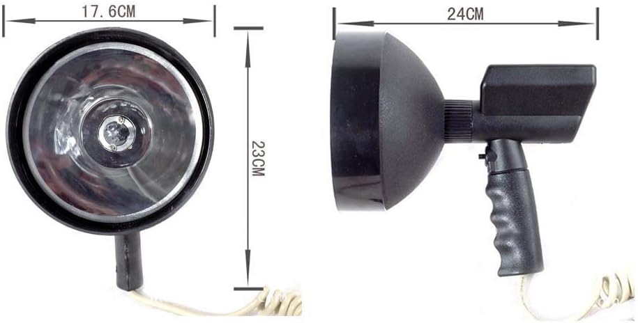 Amazon | Yubbuio 7インチ 100W HID サーチライト 集魚灯 作業灯 6000K