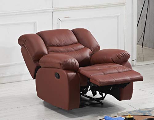 Mapo Möbel Leder Fernsehsofa Relax-Sessel Fernsehsessel mit Schlaffunktion 5116-1-206 – Bild 4