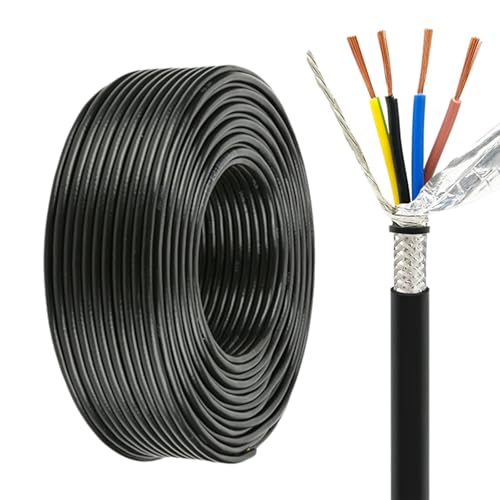 Câble de commande blindé anti-interférence 4 fils cuivre