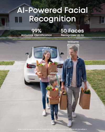 Image of eufy Security eufyCam C35 4-Cam Kit, Wireless Security Indoor /Outdoor Camera, Magnetic Mount, Color Night Vision, Local Storage, No Monthly Fee, IP67, Facial Recognition, Solar Panel Compatible, White