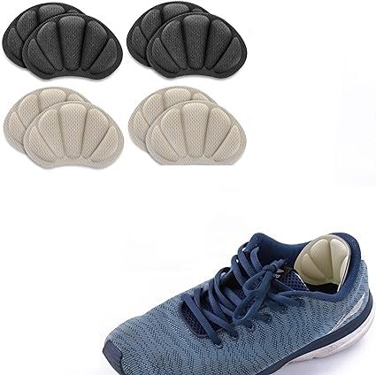 MEBISO Modern Back Shoe Bite Protector Heel Inserts - Cushion Pads for Women & Men - Heel Grips Liner Cushions for Loose Shoes & Big Boots - Improve Fit, Comfort, and Prevent Heel Slip & Blisters (Black+Beige, 2) (B0DJ3D8DHR) Amazon Price History, Amazon Price Tracker
