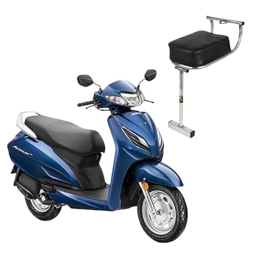 Scooty Baby Seat for Kids – Foldable & Comfortable Child Seat for Scooty, Activa, Jupiter | Universal Baby Scooter Seat with Backrest | Adjustable, Shockproof, Durable, Safe for Boys & Girls