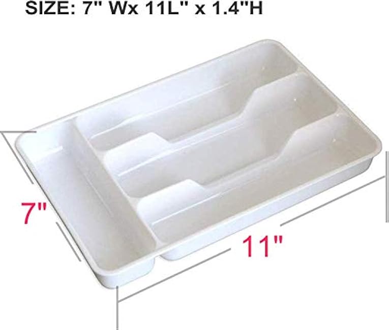 Alytimes Pack of 2 Small Silverware Tray,£¨11 x 7 x 1.4 inches£© Cutlery Tray, Keeps forks and spoons perfectly stacked