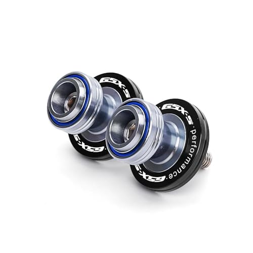 Bobines de bras oscillant 8mm CNC bleu pour Suzuki GSX-S 750 et 1000