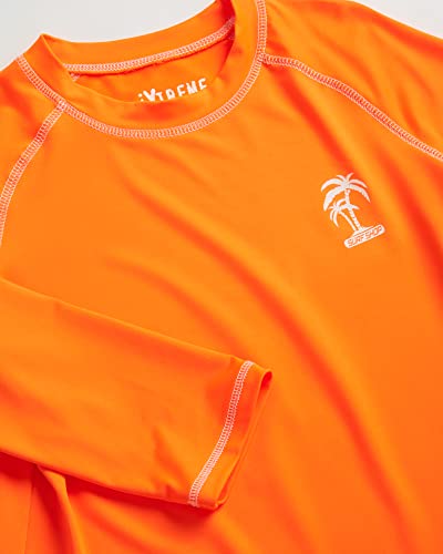 Ixtreme Boys' Rash Guard - Upf 50+ Long Sleeve Quick Dry Sand And Sun Protection Swim Shirt (2T-20), Size 18/20, Orange #TOP2