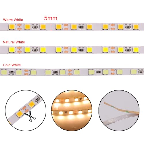 Tira LED flexible 5mm 12V 5 metros Luz Blanco Cálido miniatura 4