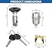 Ignition Switch Lock Cylinder & Pair Front Door Lock Cylinders with Keys Compatible with 2003-2006 Chevy Silverado Suburban GMC Sierra Yukon Cadillac Escalade Replace 707835, 706592, 598007, 7012945